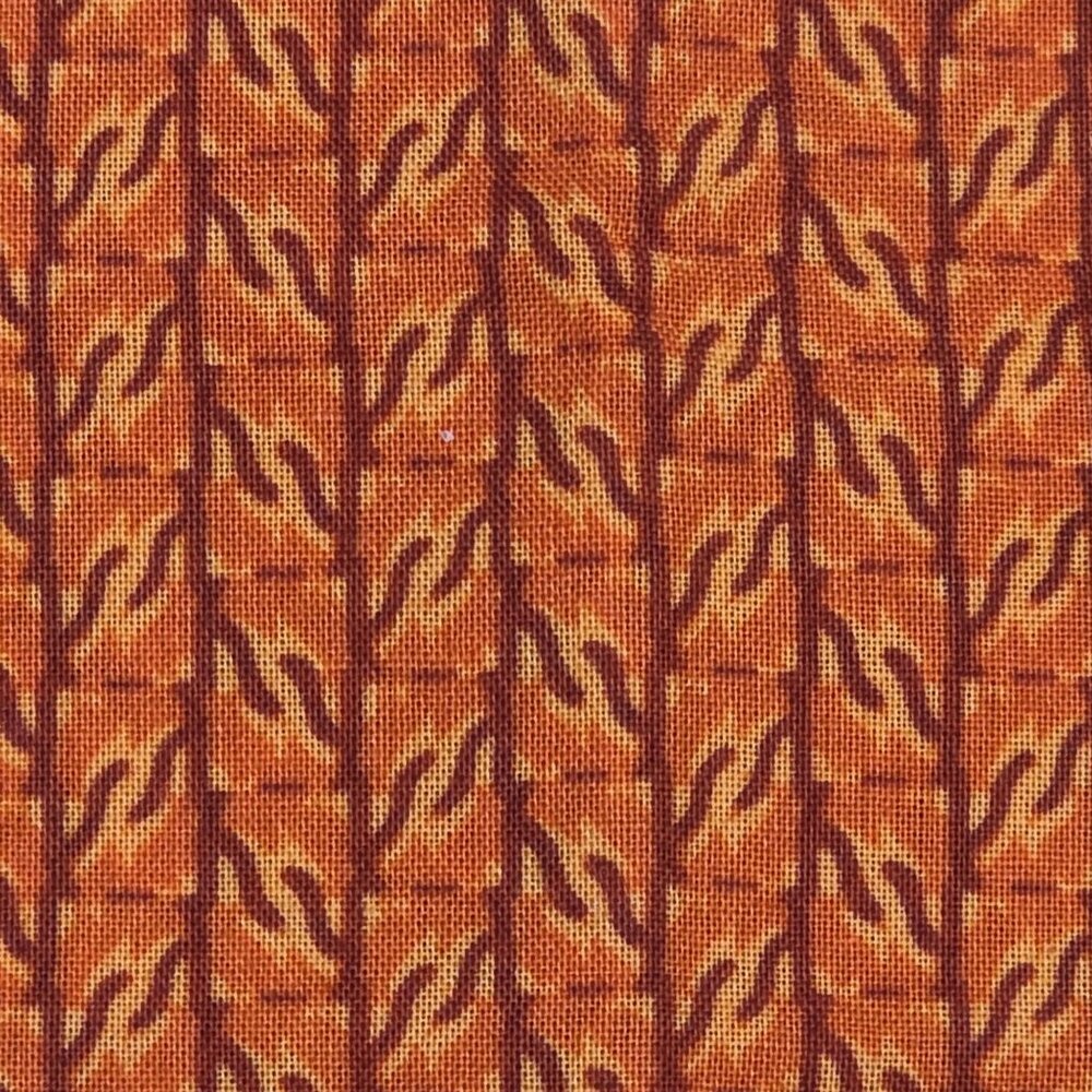 Quilting Craft Fabric Orange Geometric Fall Autumn Kaleidoscope Fat Quarter - Picture 1 of 5